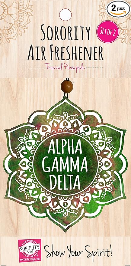 Alpha Gamma Delta - Mandala Air Freshener - 2/Pack