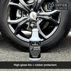 Suds Lab GP - Graphene Tire Protectant, Gloss Car Wheel Protectant, Dressing, and Coating for a Like-New Look, Black Satin Spray Tire Polish, 32 oz