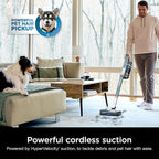 Shark PowerPro Plus Cordless Stick Vacuum, Lightweight, Rechargeable, FloorDetect Technology, HEPA Filter, Up to 50-Minute Runtime, Powerful Pet Hair Pickup, Carpets & Hard Floors, Pure Water, IZ377H