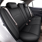 AOMSAZTO Custom Fit Seat Covers for Toyota Camry 2025 2026 LE SE Waterproof Truck Seat Cushion Protectors, Full Set Faux Leather (Black,Camry LE SE)