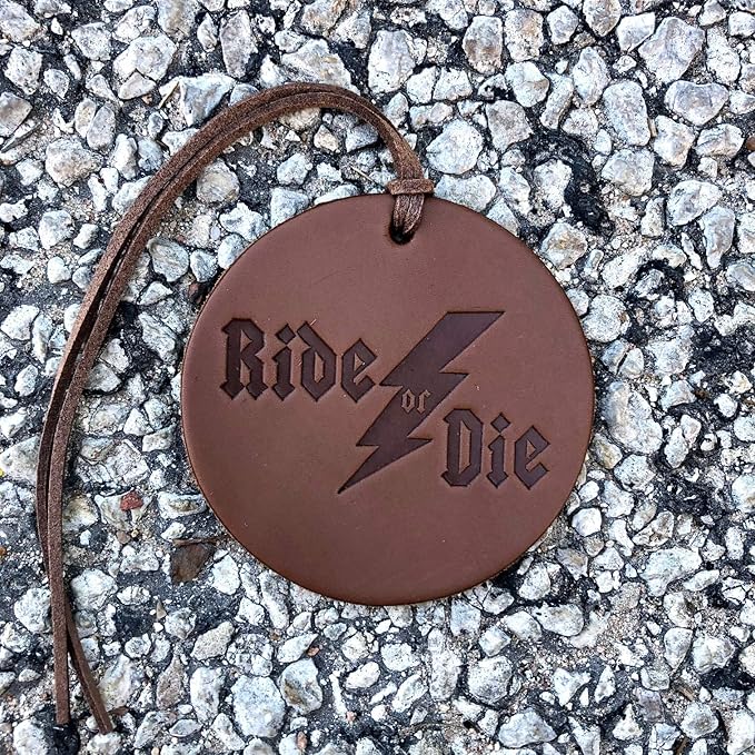 Air Flair | Leather Car Air Freshener | Ride or Die (Brown, 1) Leather Scent