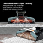 Shark CarpetXpert | Upright Carpet, Area Rug & Upholstery Cleaner | Carpet Shampooer with Handheld Spot & Stain Eliminator | 3 Cleaning Tools | Slate Green | EX151