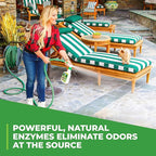 Simple Green Outdoor Odor Eliminator for Pets, Dogs, 1 gallon Refill - Ideal for Artificial Lawns & Patio, Milky White