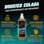 Gottom Air Freshener Spray - Long Lasting Odor Eliminator - 16 oz (Boosted Colada) - Car Scent, Auto Odor Remover, Fresh Fragrance, Air Freshener for Trucks, SUVs, RVs & more