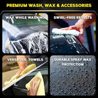 Meguiar's G55163 Premium Wash & Hybrid Ceramic Wax Kit
