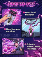 PumpCar car air freshener 2-piece double-sided goku black hanging cherry-scented for rearview mirror Car Interior Accessories Household Gifts