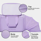VETRESKA Expandable Cat Carrier,Dog Carrier for Small Medium Puppies,Soft-Sided Pet Carrier Airline Approved,Collapsible Travel Cats/Puppy Carrier with Locking Safety Zippers and Anti-Scratch Mesh