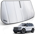 MZS Windshield Sun Shade Compatible with Bronco Sport 2021-2026, Foldable Car Front Window Sunshade with Storage Pouch, Sun Visor Shield Accessories for Interior Protector