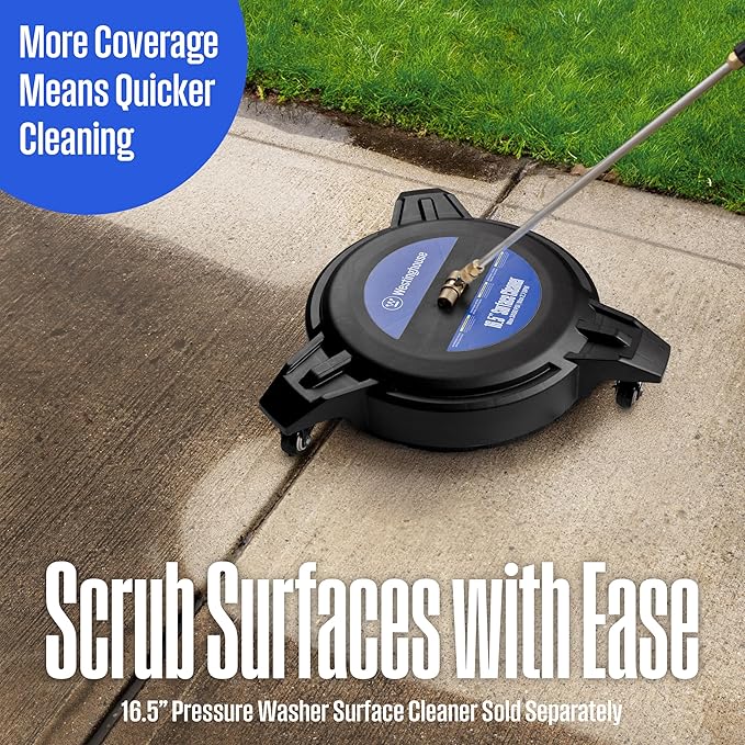 Westinghouse WPX3000 Gas Pressure Washer, 3000 PSI and 2.3 GPM, Spray Gun and Wand, 4 Nozzle Set, for Cars/Fences/Driveways/Homes/Patios/Furniture