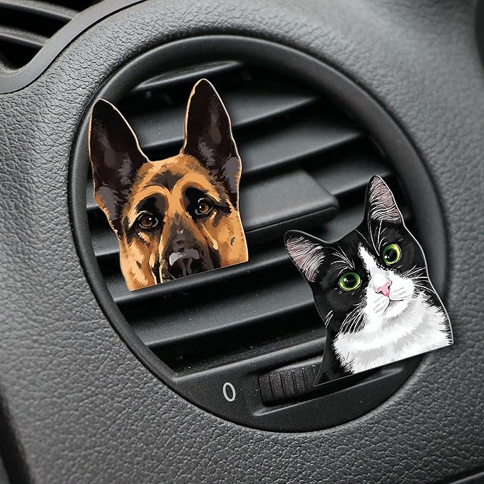 WIRESTER Fresh Scented Car Air Freshener Vent Clip, Decorative Accessories, Interior Decoration for Cars