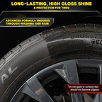 Meguiar’s Endurance Tire Gel, G7516, Premium Tire Shine Gel for a Lasting Glossy Finish, Helps Keep Tires Looking Deep Black and Clean, Top Christmas Gift Ideas for Car Guys and Girls, Purple, 16 Oz