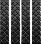 4 Pack Universal Car Seat Belt Pads, Adult Seat Belt Shoulder Strap Covers Harness Pad for Car/Bag,Soft Comfort Helps Protect You Neck Shoulder from The Seat Belt Rubbing（Black）