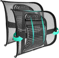 Samyoung 2 Pack Mesh Back Lumbar Support, Back Support Seat Cushion with Breathable Mesh for Office Chairs Car 12” x 16”