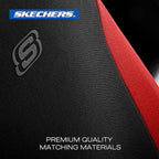 Skechers Seat Covers, Premium Breathable Polyester Seat Covers, Car Seat Covers Front Seats Airbag Compatible, Automotive Comfort for Most Cars, Vans, Trucks, SUVs (Two Front,Red)