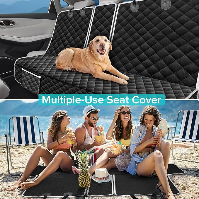 Dog Car Seat Cover Compatible with Lexus NX RX ES is 250 350 350h 450h 500h 300h 200t Back Seat Accessories, Waterproof Pet Bench Backseat Covers with Non-Slip Backing - 2026 New