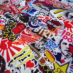 Free Tool Kit EZAUTOWRAP ES Bomber Hellaflush Anime Cartoon Car Vinyl Wrap Sticker Decal Air Release - 60"X108" (5FT X 9FT)