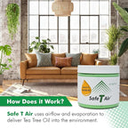 Tea Tree Oil Air Freshener Gel – Natural Odor Eliminator for Car, Home & Bathroom – Removes Smoke, Pet & Musty Odors – Long Lasting Deodorizer (400g / 14 oz Jar)