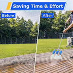 Triple Turbo Nozzle Pressure Washer, 3-in-1 Power Washer Turbo Nozzle with 1/4" Quick Connect, 360° Rotating Turbo Nozzle Tip- 4000 PSI, 4-6 GPM, 2.0 Orifice, Blue
