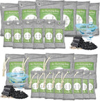 24 Pack Bamboo Charcoal Air Purifying Bag, Activated Charcoal Bags Odor Absorber, Moisture Absorber, Natural Car Air Freshener, Shoe Deodorizer, Odor Eliminators For Home, Pet, Closet