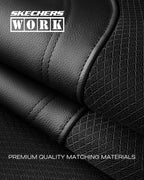 Skechers Car Seat Covers, Work Leather Seat Covers 5-Times Stronger Built-in Webbing, Oxford Fabric Front Seat Cover, Airbag Compatible, Automotive Comfort for Cars, Trucks, SUVs,Red