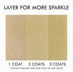 Rust-Oleum 301495-6PK Specialty Glitter Spray Paint, 10.25 oz, Gold, 6 Pack