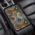 Bohemian Universal Armrest Cover Pad, Car Center Console Cushion Pad, Protect from Pet Claws, Dirt, and Sticky Fingers, Comfortable Car Decor Accessories Fit for Most Cars, Vehicles, SUVs
