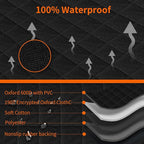Dog Hammock for Car with Mesh Window - Tesla Model 3, SUV, Sedan, Waterproof Heavy Durable Hammock, Scratch Proof Nonslip with Seatbelt and Side Flaps, Dog Car Seat Cover for Pets