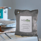 MOSO NATURAL Air Purifying Bag. Bamboo Charcoal Air Freshener, Deodorizer, Odor Eliminator, Odor Absorber for Cars and Home. 200g / 500g Charcoal Color