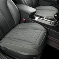 JOJOBAY Leather Car Seat Cover,Bottom Seat Covers for Cars,Front Seat Protector(Bottom),Fit for 95% of Vehicles - Padded,Anti-Slip(2 PC Front Pair,Grey)