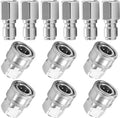 3/8 Inch NPT Pressure Washer Adapter Set, 12-Piece Stainless Steel Internal Thread Quick Connector Kit - 3/8" NPT Female Thread Quick Connect Hose Fittings, 5000 PSI