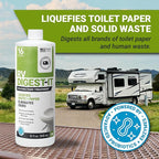 Unique RV Digest-It RV Toilet Treatment - Eliminates Odors at the Source and Liquifies Waste - 16 Uses Per Bottle 32 oz (3-Pack)