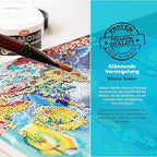 Viva Decor - Diamond Painting Sealant 8.45 fl oz for Lasting Hold and Glitter Effect, Transparent & Quick-Drying, Highly Efficient, Ideal as Diamond Painting Accessory