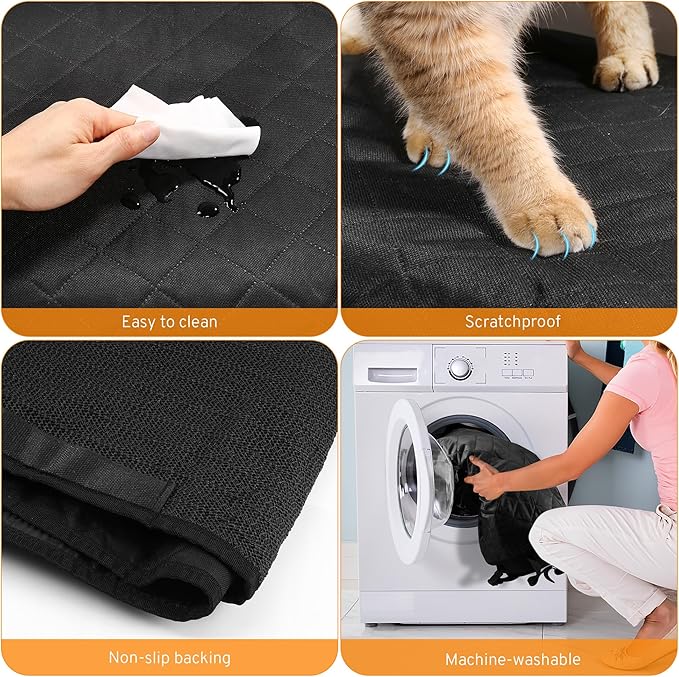 Dog Car Seat Cover for Back Seat Compatible with Subaru Outback Crosstrek Forester Ascent Impreza WRX Legacy BRZ Tribeca Accessories, Waterproof Non-Slip Pet Bench Backseat Covers 2026 New
