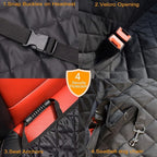 Dog Seat Cover, 100% Waterproof Bench Seat Cover Protector Scratch Proof Nonslip Durable Soft Pet Back Seat Covers for Cars Trucks & SUV