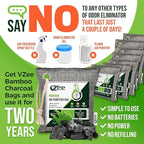 8 Bags x 200g Nature Fresh Activated Charcoal Odor Absorber, Bamboo Charcoal Air Purifying Bag, Odor Eliminator for Home, Car, Cigarette Smoke, Dog, Cat, Shoes