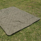 Military Poncho Liner 55”x 79” Camping Blanket Compact Waterproof for Travel Stadium Outdoor Camping