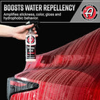 Adam's Polishes Rinse Aid 16oz - Enhances Gloss, Slickness, Color - Use With Foam Gun or Foam Cannon - Ceramic Coating Silica Infused Complete Vehicle Protectant and Exterior Sealant