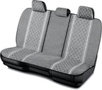Road Comforts Baja Bench Seat Covers Grey Diamond Rear Blanket Seat Covers - Jacquard Fabric, Airbag Compatible, Universal Fits Car, Truck, SUV, and Vans