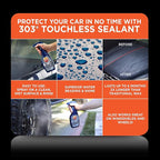 303 Products Touchless Sealant - SiO2 Technology - Water Activated Paint and Glass Protection - Spray On, Rinse Off, Refill for Trigger Spray Bottle,1 Gallon (Pack of 4), 30399