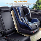 Sinvitron Car Seat Protector for Child Car Seat - Waterproof Non-Slip Leather Mat with 2 Mesh Pockets, Universal Seat Cover for Baby, Pets & Vehicles (1-Pack, Off-White)