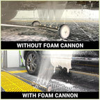 M MINGLE Undercarriage Pressure Washer Attachment, 16 Inch Powerful Under Car Washer with Foam Cannon and Car Wash Mitt, 4000 PSI