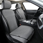 Breathable Car Seat Cover,Luxury Front Seat Cover,Durable and Non Slip,Polyester Silk Material, Universal Car Seat Cushion,Suitable for All Seasons,Airbag Compatible (Gray-2PCS)