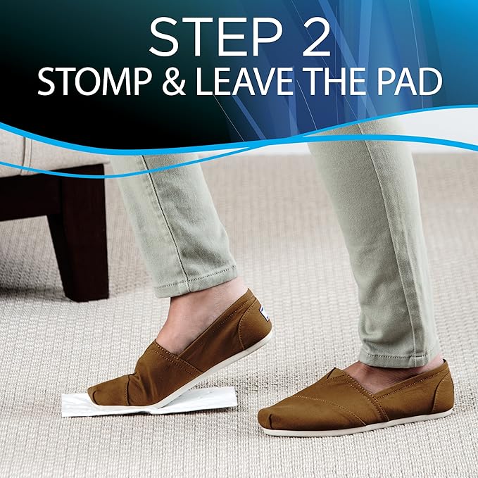 Bissell Stomp 'N Go Pet Lifting Pads + Oxy for Stain Removal on Carpet & Area Rug Cleaning, 20 Pack
