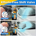 Pressure Washer Foam Cannon Gun Kit with Dual Connector Accessory, Foam Blaster for Car Washing, Double Tip Attachment & 5 Nozzle Tips, 1/4" Quick Connect, 4000 PSI