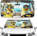 Ducks Car Windshield Sun Shade Foldable Sunshade Front Window Cover Sun Visor Protector Accessories (59x27.5 inches)