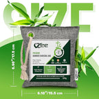 8 Bags x 200g Nature Fresh Activated Charcoal Odor Absorber, Bamboo Charcoal Air Purifying Bag, Odor Eliminator for Home, Car, Cigarette Smoke, Dog, Cat, Shoes