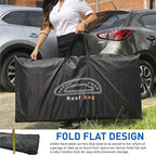EasyGoProduct Aerodynamic Car Rooftop Cargo Carrier Bag - Soft Roof Top Luggage Bag for All Vehicles SUV with/Without Rack � Hard Sides - 4 Adjustable Straps � 8 Cubic Feet - Fold Flat Storage Bag