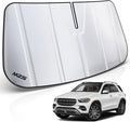MZS Windshield Sun Shade Compatible with GLE 350 450 580 SUV 2020-2026 / GLS 2020-2026, Foldable Front Window Sunshade with Storage Pouch, Sun Visor Shield for Interior Protector