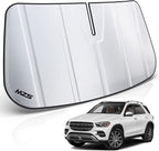 MZS Windshield Sun Shade Compatible with GLE 350 450 580 SUV 2020-2026 / GLS 2020-2026, Foldable Front Window Sunshade with Storage Pouch, Sun Visor Shield for Interior Protector