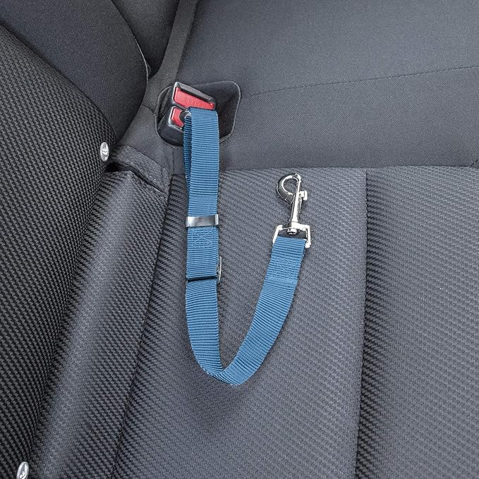 Furhaven Adjustable Pet Seat Belt for Cars & Standard Vehicles - Lagoon Blue, One Size
